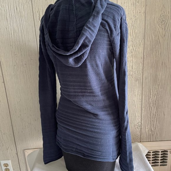 Roxy L Juniors LS Blue Top w Hood + Victoria's Secret Moda Brown Tank Bundle Lot - Picture 13 of 13